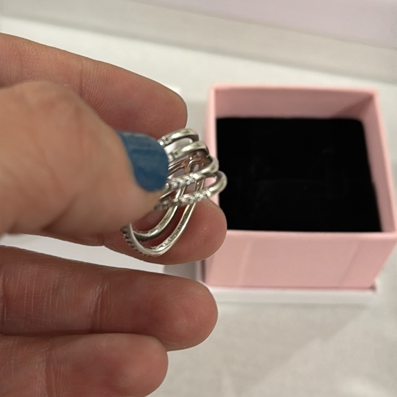 Authentic Pandora Cosmic Lines Ring - Picture 4 of 7